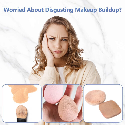 Alyfini Makeup Brush & Sponge Shampoo  Ultra Concentrated  Deep Clean Foundation/Lipstick  Professional Cleanser Solution  Efficient Dissolves Re 2