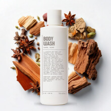 Blu Atlas Body Wash 8 oz sulfatfreies Gel-Duschgel fr Mnner, feuchtigkeitsspendende Formel, geeignet fr alle Hauttypen, Santal-Zeder