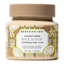 Beekman 1802 Coconut Cream Exfoliating Milk Body Scrub - 8,0 fl oz - Jmnar ut hud och jmnar ut ton - Med getmjlk och jojobaprlor - Hudbarrir