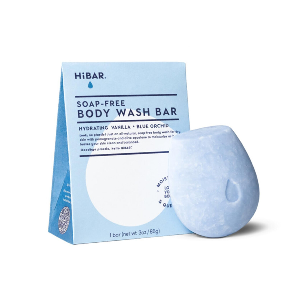 HIBAR - Hydrate Solid Body Wash Bar - Moisturize & Quench - Snow mushroom and hyaluronic acid - Daily Use & Sensitive Skin - Plastic  Paraben & S-image-OPC-PHWW6SS-NEW