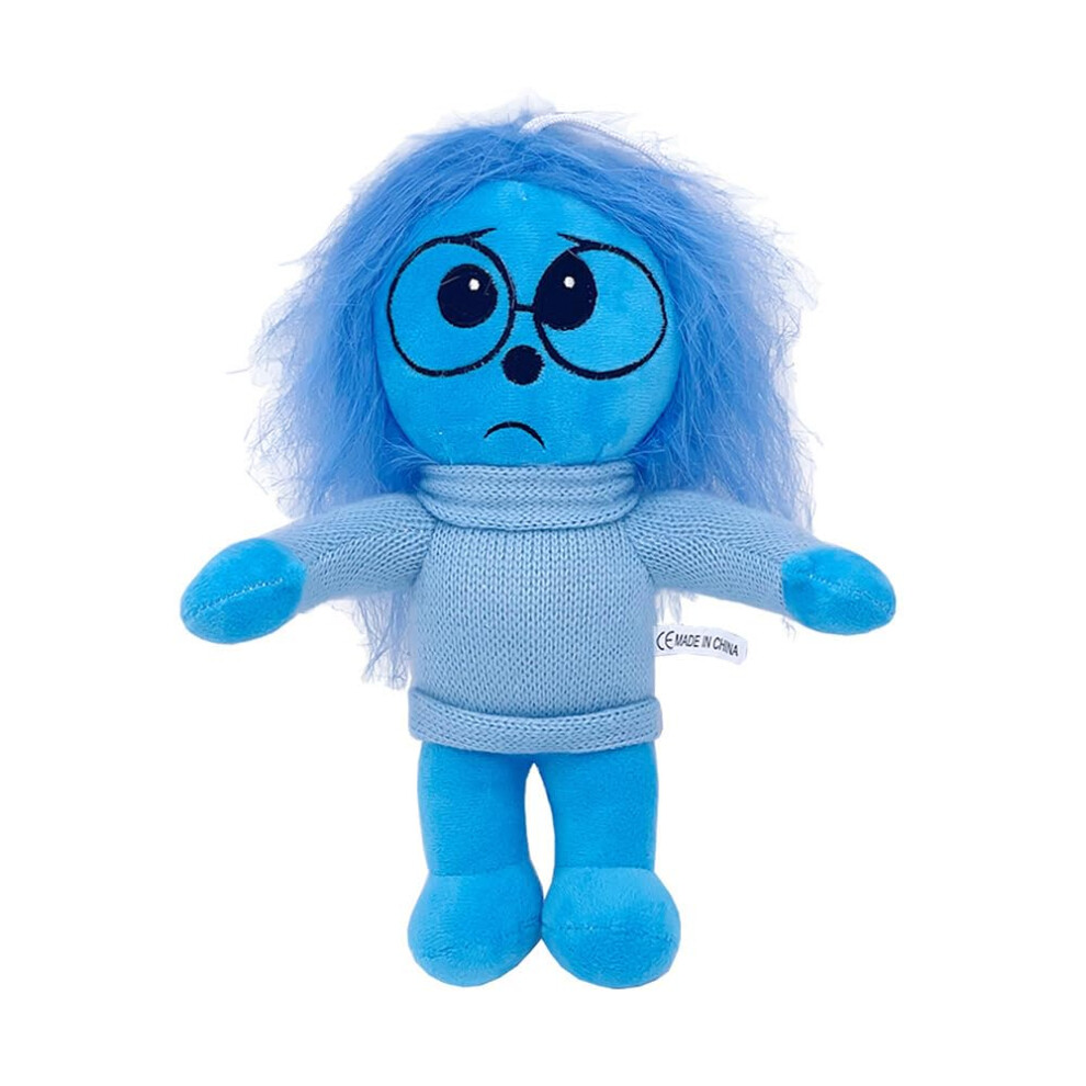 Inside Out 2 Personnages Tadness Soft Flux En Peluche 9 Pouces Poup Es (Tristesse)-image