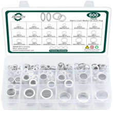 600PCS Sada tesnen ztky pro vypouten oleje 18 velikost Sada sortimentu hlinkovch drticch podloek Automobilov drtc podloka Vypoutec zt