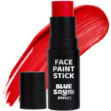 Blue Squid Pro Red Face Paint Stick - Pintura para el cuerpo impermeable para adultos y nios Eye Black Baseball Softall Ballball - Vegan hipoalergn