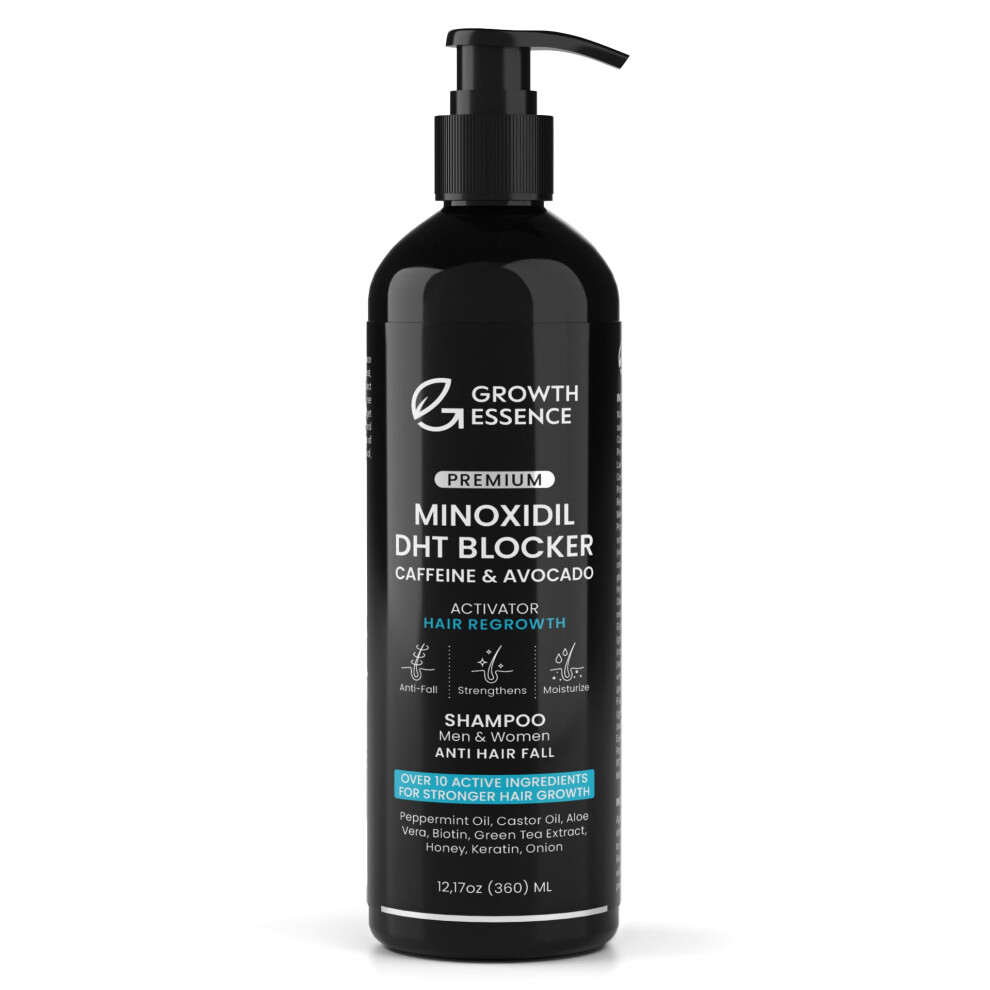Wachstumsessenz Minoxidil & Biotin Shampoo For Hair Growth - Enriched With Caffeine, Castor Oil & Onion - Dht Blocker For Thicker, Healthier Hair - Strengthening Form