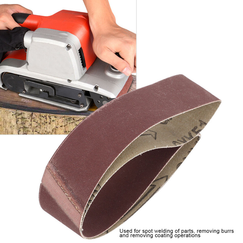 10Pcs Alumina Abrasive Belt Sanding Band Grinding Polishing Sandpaper Straps 533*30 (600 Grit) 4921324624443