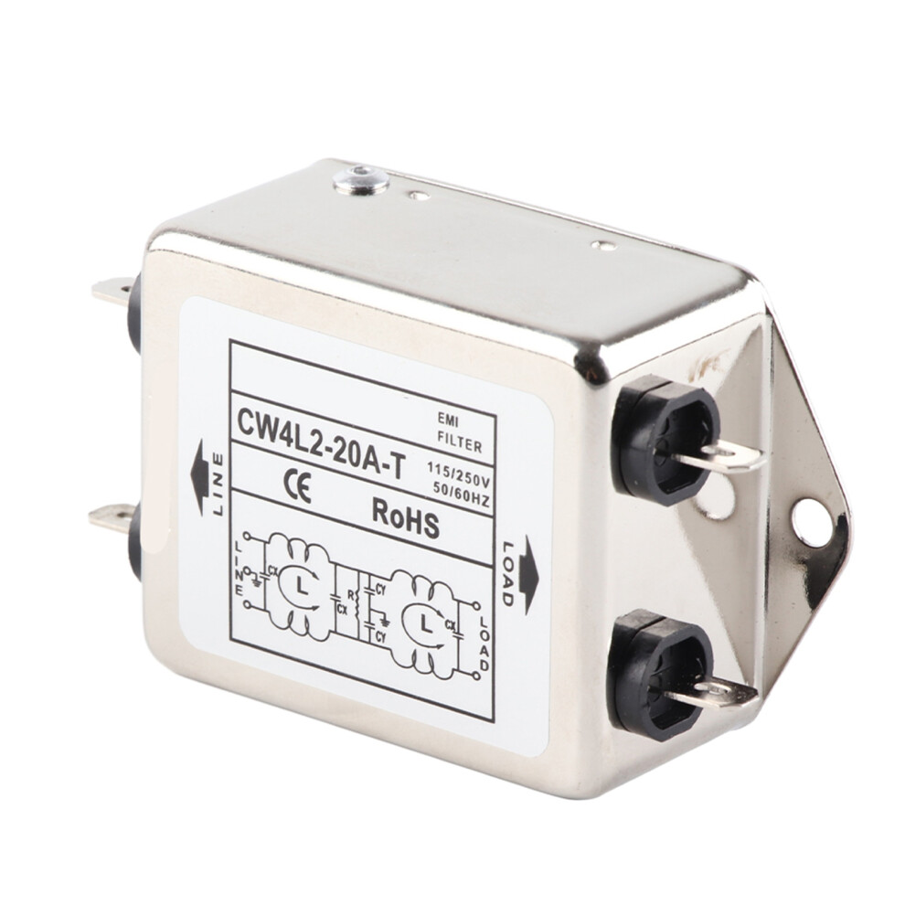 115V/250V 20A 50/60Hz Cw4l2â20A T Power Line Emi Filter Terminal 7641324624362