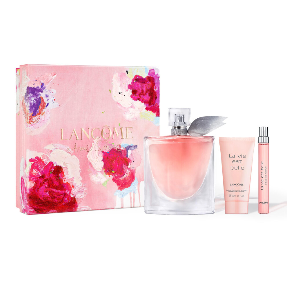 Lancme La Vie Est Belle Mother's Day Set - Full-Size Refillable La Vie Est Belle Eau De Parfum Spray 3.4 Fl. oz  Full-Size Travel Size Perfume 0.