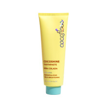 Cocolab Cocoshine Whitening Zahnpasta Remineralisiert und repariert empfindliche Z   hne Fluoridfrei mit n-HA Kinderfreundliche Pina Colada 3,4 oz