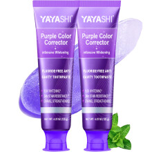 Colore viola Correttore sbiancante Dentifricio Spot rimodosi a fluoro-fluoro ridotto di dentifricio rimozione della placca per denti fresche al respi