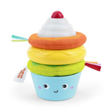 Inizia luminosa Treat Tower Stacking giocattolo con teether in forme di cupcake e ciambelle sviluppa abilit motorie sottili unisex 6 mesi+