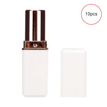 10pcs Square Shape White Four Leaf Clover DIY Empty Lipstick Tube Lipstick Making Tools