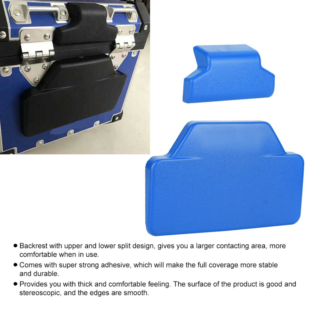 Rubber Rear Pad Saddlebag Trunk Passenger Backrest Accessory Fit For F800gs(Blue) Blue 8101324625190
