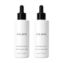 LolaVie Leichtes Haarl  1,5 oz, 2er-Pack  liefert schwerelosen Glanz, reduziert Frizz und glttet Spliss  farbsicher  alle Haartypen fr Nass- u