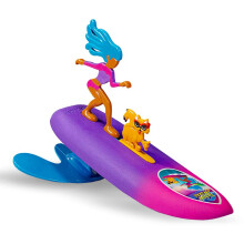 Surfer Dudes Legends & Surfer Pets Wave Powered Mini-Surfer Pet and Surfboard Beach Toy - Tahiti Nikki og Meowi