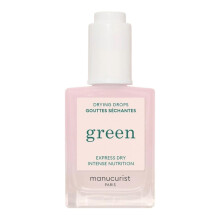 Manucurista gocce di asciugatura dello smalto verde - smalto rapido secco - met del tempo di asciugatura - cura delle unghie nutrienti - 49,5% di pr