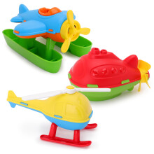 Toyland Pack of 3 - 16cm (6"""") Colourful Toy Helicopter Submarine & Seaplane - Kids Floating Water Toys - Pool & Bathtime Toy