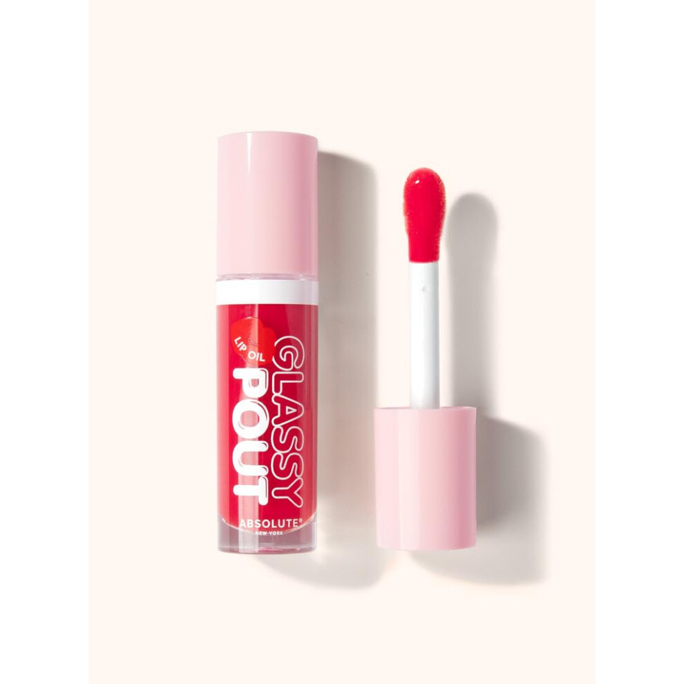 Absolute New York Glassy Pout Lip Oil Long Lasting Hydration Ultra Glassy Shine Non Sticky Lip Oil (Mlgl04 Spicy)