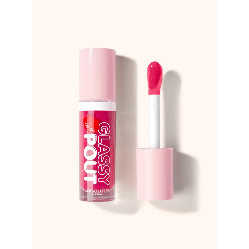 Absolute New York Glassy Pout Lip Oil Long Lasting Hydration Ultra Glassy Shine Non Sticky Lip Oil (Mlgl03 Perky)