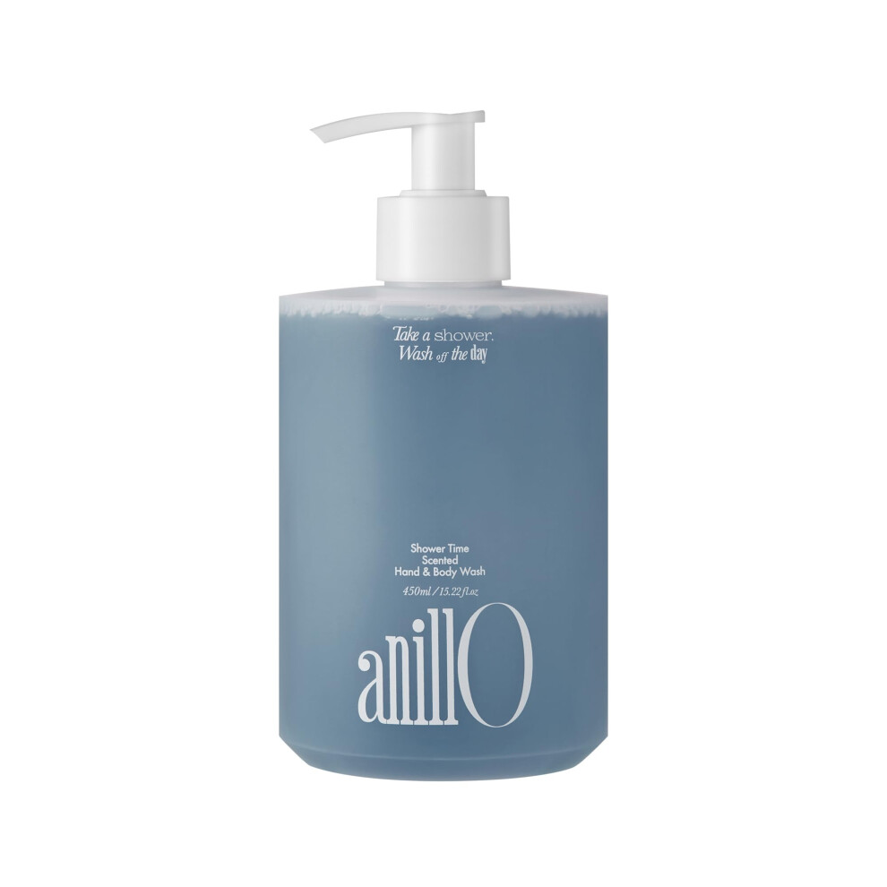 Anillo Blue Shower Time Scented Body Wash - Vegan Hand & Body Cleanser With Ceramide & Botanical Oils Agave Scent Free From Paraben Sulfate Silicone