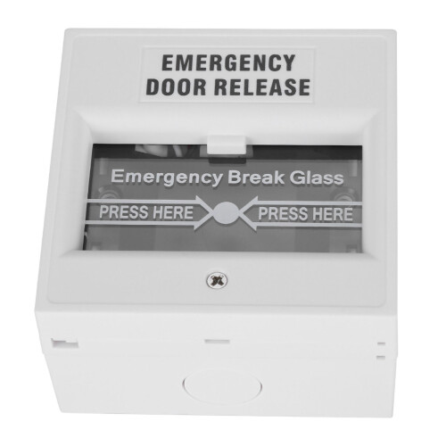 Emergency Door Release Fire Alarm Security Glass Break Alarm Button White