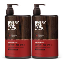 Every Man Jack Mens Cedar+ Red Sage Hand- und Krperlotion fr alle Hauttypen Dermatologisch getestet und hypoallergen pflegt die Haut mit leicht