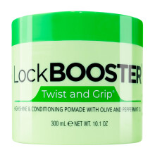 Gel de trana Style Factor Lock BOOSTER Twist & Grip (10,1 onas) com leo de oliva e hortel-pimenta - Gel de trana de cabelo sem frizz e sem f