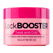 Style Factor Lock BOOSTER Twist & Grip Braid Gel (5 onas) com leo de Rosa Mosqueta - Gel de trana de cabelo sem frizz e sem flocos de fixao