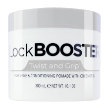 Style Factor Lock BOOSTER Twist & Grip Braid Gel (10,1 onas) com leo de coco - Gel de trana de cabelo sem frizz e sem flocos de fixao forte