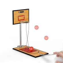 GYSH Mini Desktop Basketball Hoop Spil til Office Bordplade Basketball Spil Legetj med Nem Samling Skrivebordslegetj til Office for Voksne Lill