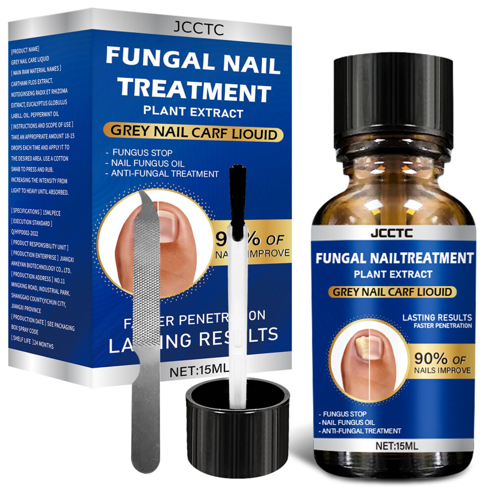 Multi-Purpose Nail Repair Nail Solution with Tea Tree Oil for Discolored and Damaged Nails Plant Drops for Nails Care Discolored and Damaged Nai