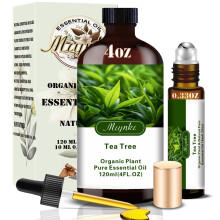 Tea Tree Duft Oil-Tea Tree Essential Oil 4,33 oz (130ml)-100% ren naturlig duft til diffusorer Stearinlys S?befremstilling & aromaterapi-afslappe
