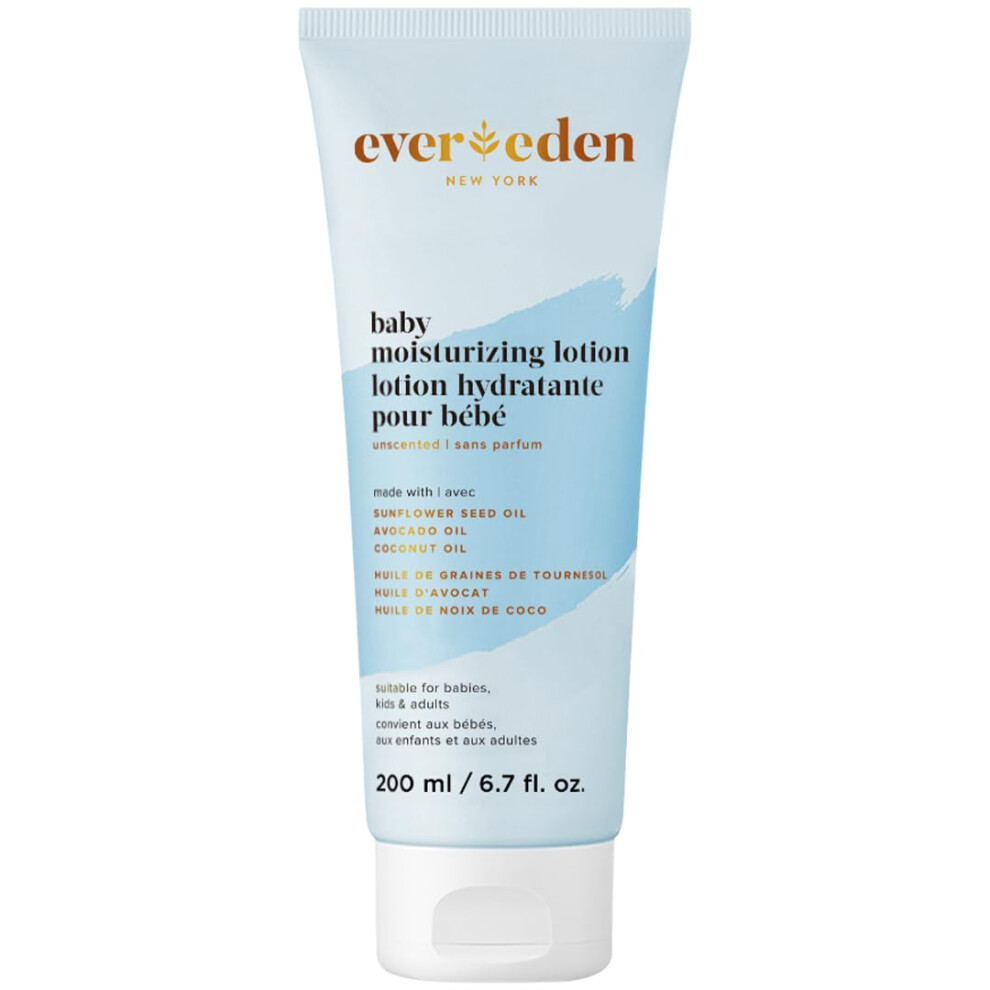 Moisturizing Baby Lotion For Newborn 6.7 Oz. | Lightweight & Non-Greasy Toddler Lotion | Clean & Gentle Baby Care | Non-Toxic & Fragranc Evereden