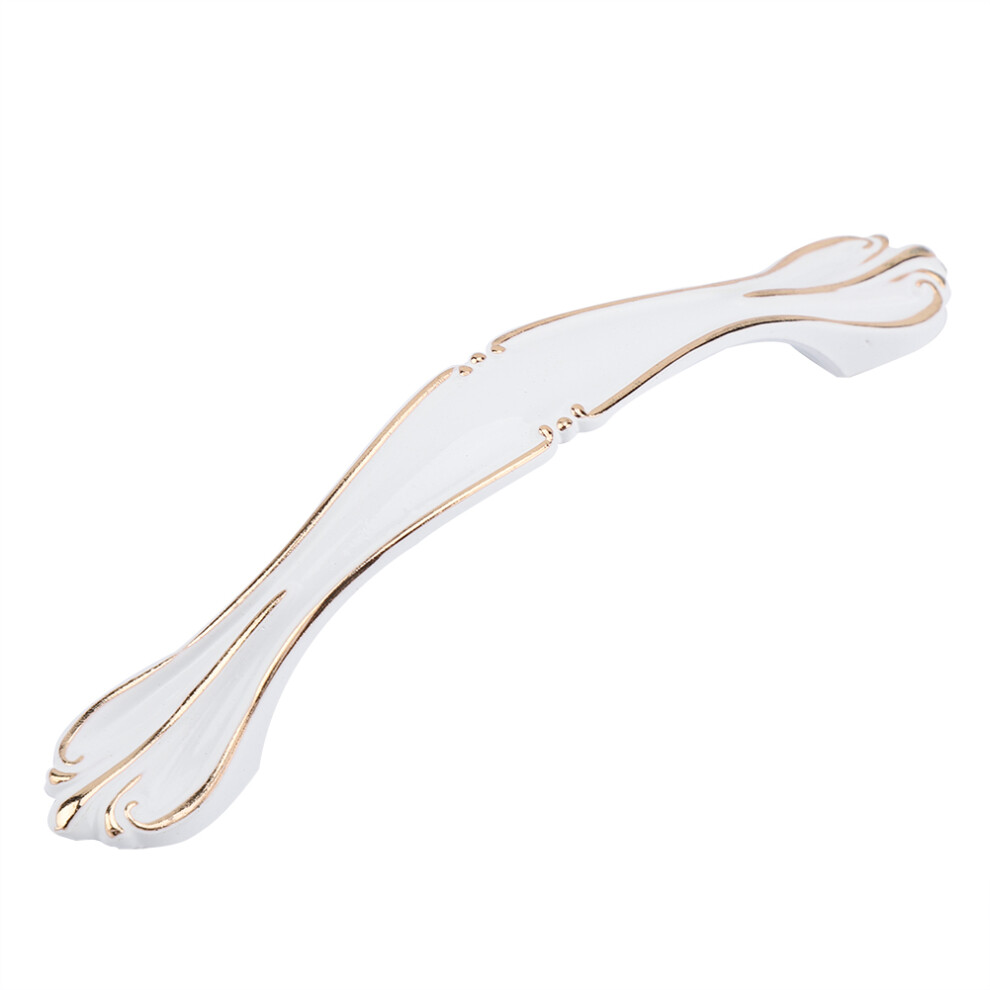 White Cabinet Closet Handles Cupboard Drawer Knobs Furniture Accessory (Hole Distance 9017-96) 9371324627633