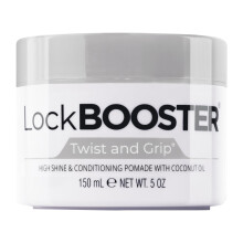 Style Factor Lock BOOSTER Twist & Grip Braid Gel (5 onas) com leo de coco - Gel de trana de cabelo sem flocos e sem frizz de fixao forte par