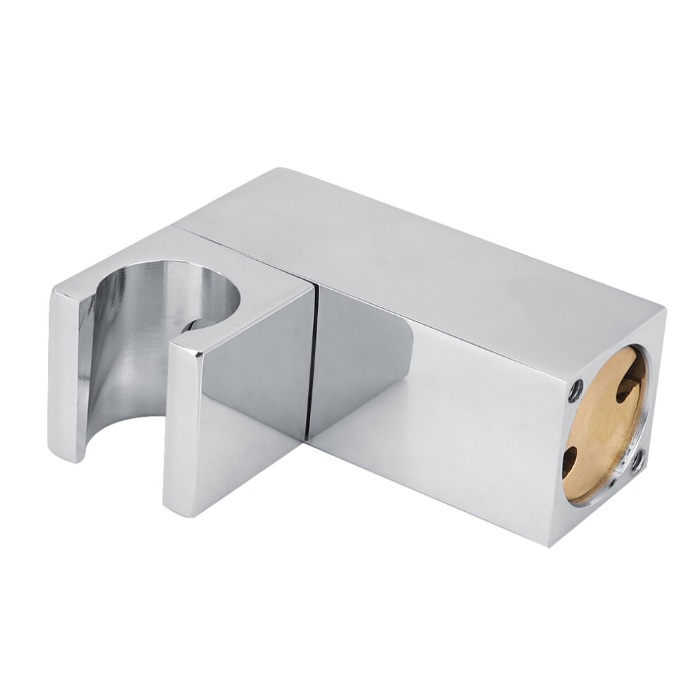 Home Copper Handheld Shower Head Holder Square Fixing Bracket 360 Degrees Rotation 3781324628299