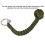 Security Protecting Round Umbrella Rope Key Ring Self Defense Ball Keychain(Green) 4