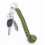 Security Protecting Round Umbrella Rope Key Ring Self Defense Ball Keychain(Green) 6