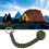 Security Protecting Round Umbrella Rope Key Ring Self Defense Ball Keychain(Green) 10