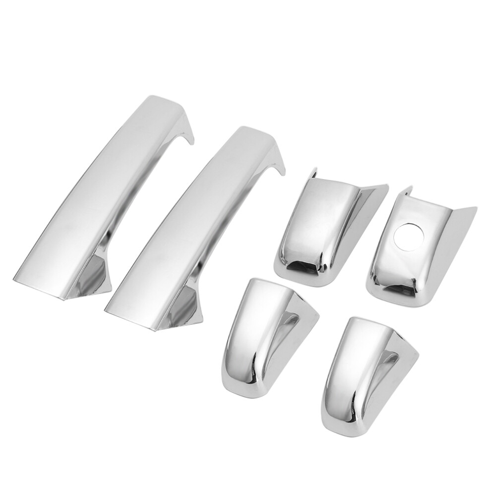 Electroplate Door Handle Trim Cover 2 Door Fit For Silverado/Tahoe/Sierra 2007-2013 7891324629243