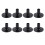 8 Pcs Plastic Black Drum Long Cymbal Sleeves Musical Instruments Accessory 4