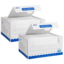 HOMEXCEL ansigtshndklder 100 Count (2 sker) engangs makeupfjernerservietter Superblde biologisk nedbrydelige tr ansigtshndklder til ansigt