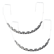 1 par de retentores de dentes temporrios para decorao de dentes, suportes prticos para Dientes Retenedores de Dientes Ortodoncia resistentes,