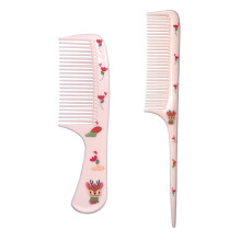 Small Cute Hair Comb 2 Piece Mini Hair Comb Set Toddler Combs Set for Girls Boys Kids Fine Tooth Rat Tail Comb Portable Plastic Hairdressing Comb