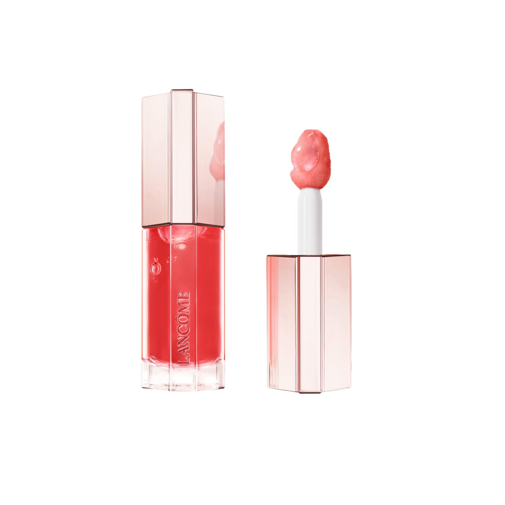 Lancme Lip Idle JuicyTreat Oil-in-Gloss -24HR Hydrating Gloss with Squalane for Instant Shine - 16 Pinky Promise