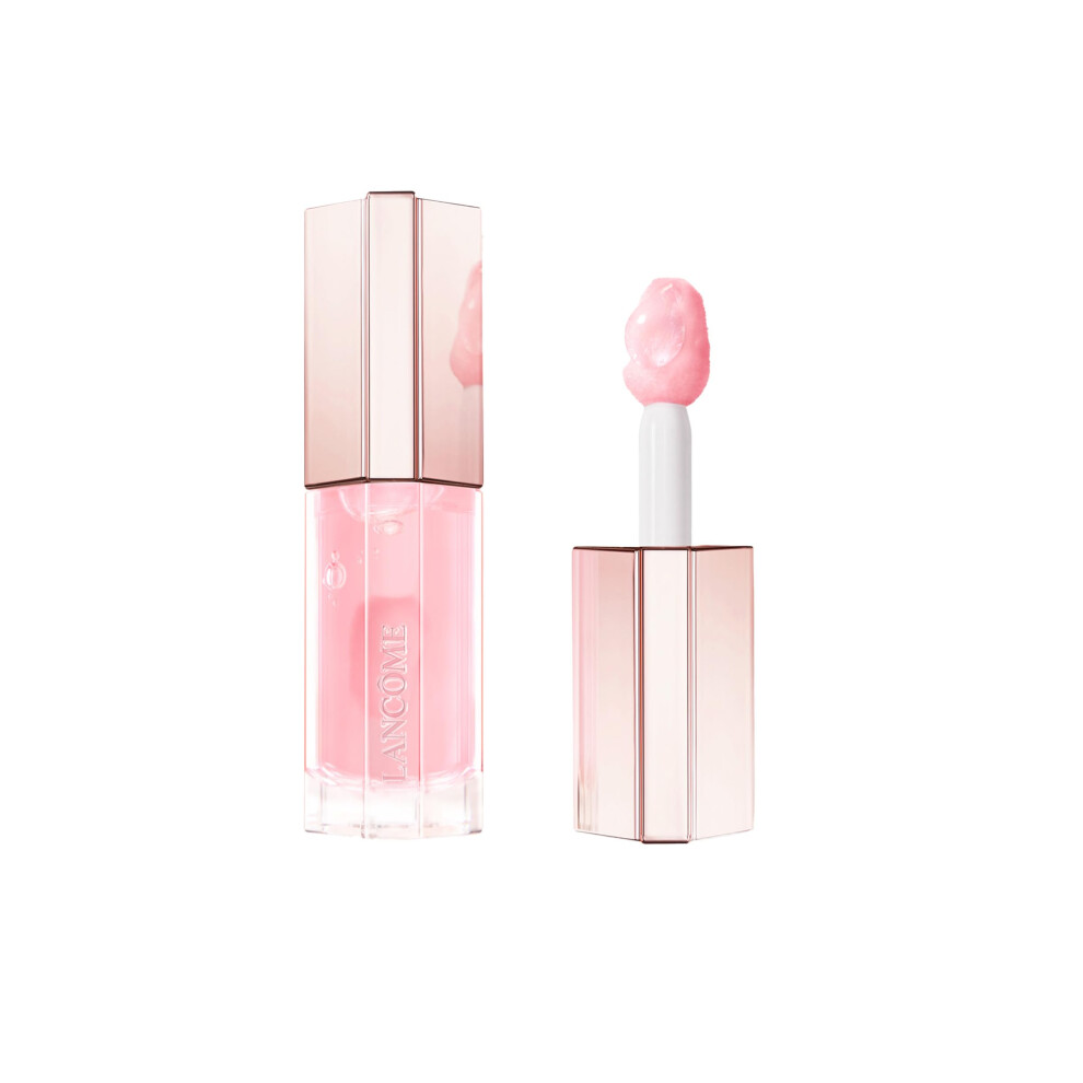Lancme Lip Idle JuicyTreat Oil-in-Gloss -24HR Hydrating Gloss with Squalane for Instant Shine - 10 PINK H LA LA