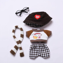 Tj til dukker Tilbehr Kawaii outfit st 5 stykker Egnet til 15 cm 17 cm dukke Stilfuldt dukketj st erstatning bl (ingen dukke)