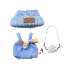 Tj til dukker Tilbehr Kawaii Outfit BB Bukser St 3 stykker Velegnet til 15cm 17cm Dukke Stilfuldt Dukketj St Udskiftning Bl (Ingen Dukke)