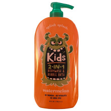 Splish Splash Kids Nettoyant pour le corps et bain moussant 2 en 1 | Sans larmes, sans paraben et sans colorant | Mousse douce pour tous les type