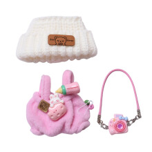 Ropa para muecas accesorios kawaii atuendo BB pantalones set 3 piezas adecuadas para 15 cm de 17 cm muecas muecas de ropa de mueca reemplazo de r