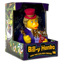 CelebriDucks - Bill-y Honka - Win The Golden Cricket - Floating Rubber Ducks - Collectible Bath Toy Gift for Kids & Adults of All Ages